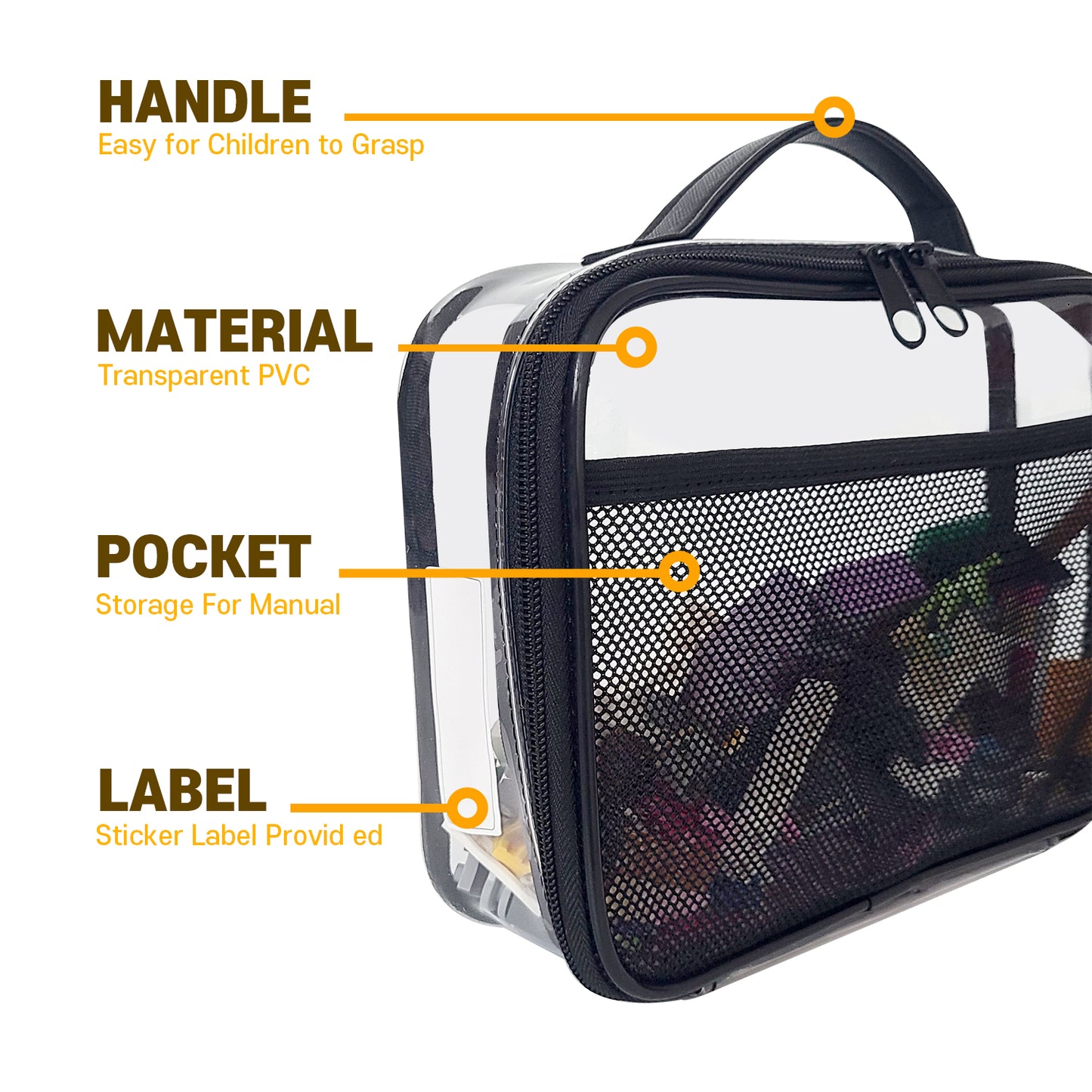 GZHOK gzhok 4 pack clear plastic purse organizer for closet