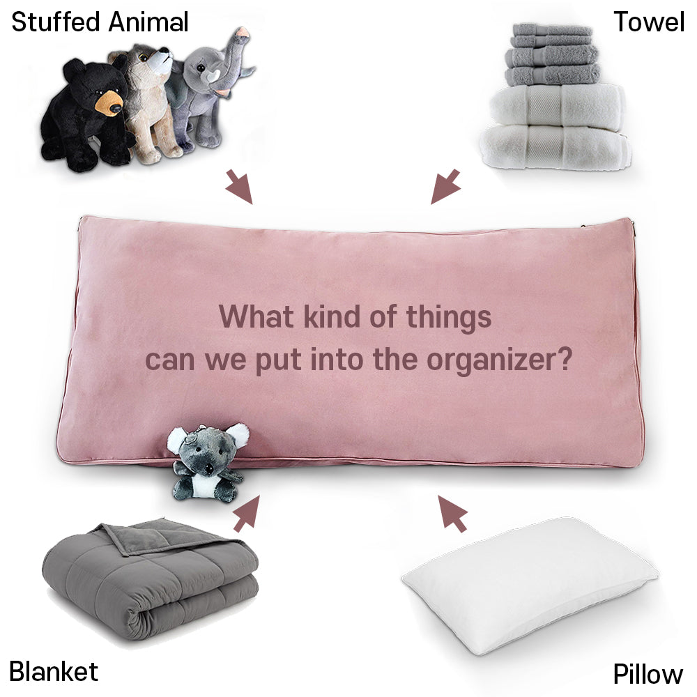 Holay Stuffed Animal Storage Organizer 2 Sizes in 1(Body Pillow